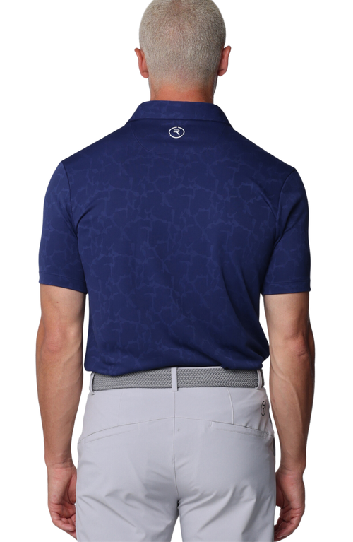 Reflo Yamuna 100% Recycled Material Polo In Deep Navy
