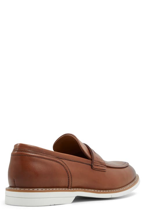 Shop Aldo Forino Penny Loafer In Cognac