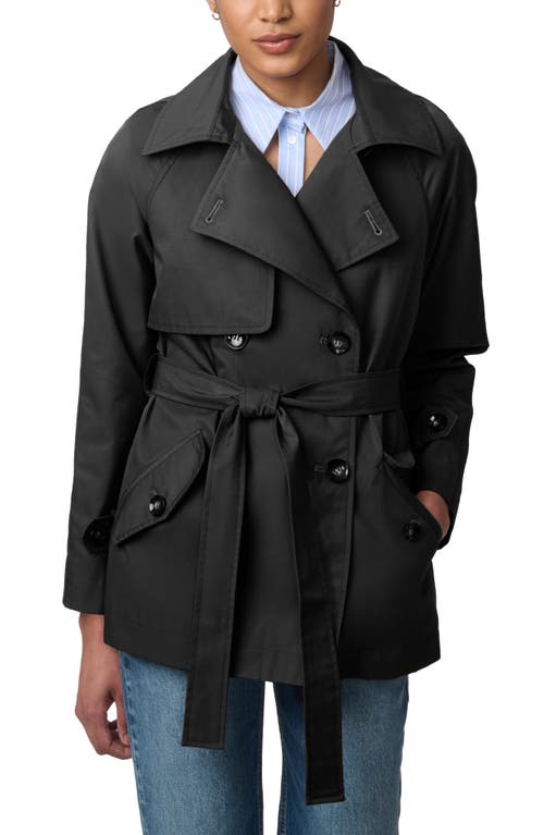 Shop Bernardo Belted Trench Coat In Black