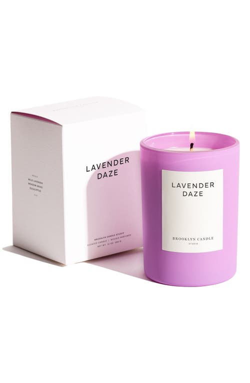 BROOKLYN CANDLE STUDIO Lavender Daze Candle in Light/Pastel Purple 