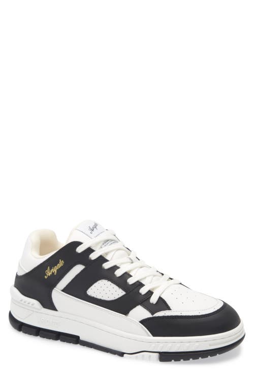 Axel Arigato Area Lo Leather Low-top Sneakers In White/black