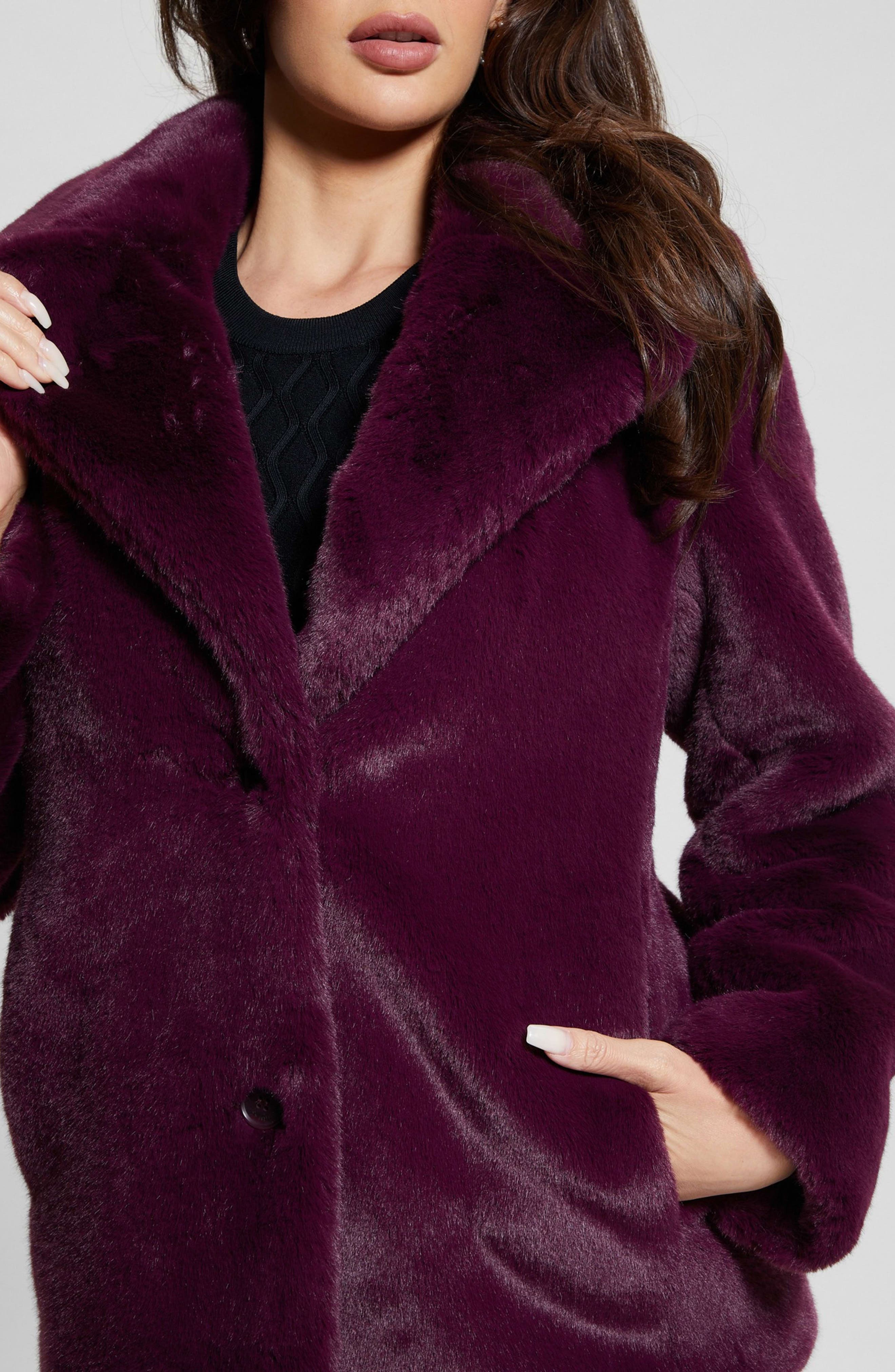 fur coat guess
