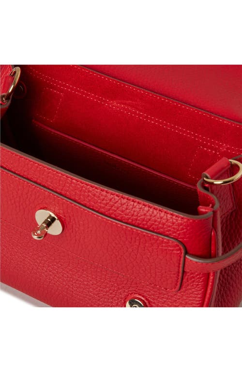 Shop Mulberry Mini Alexa Leather Satchel In Scarlet Red