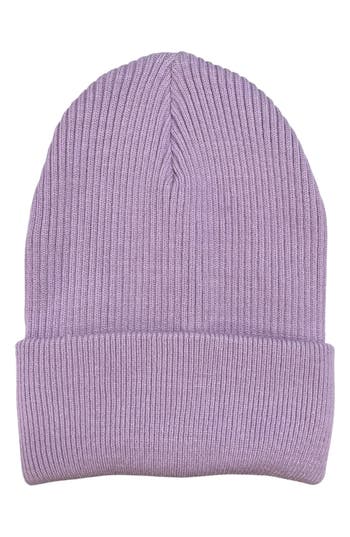 Marcus Adler Rib Knit Cuff Beanie In Lavender