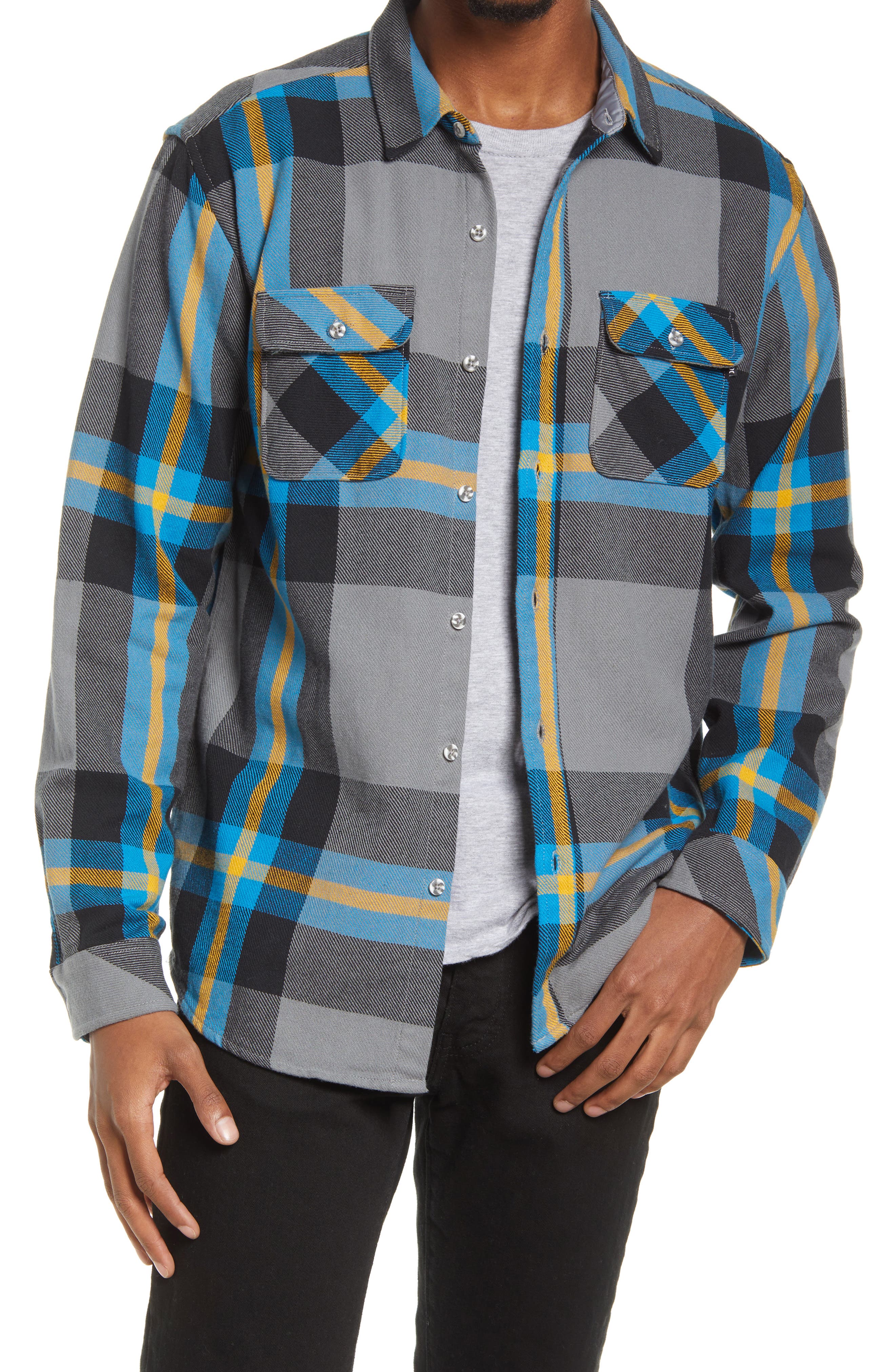 Hurley Santa Cruz Plaid Flannel Shirt 