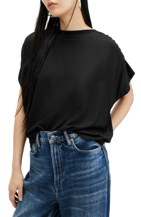 Natalie Ruched Shoulder T-Shirt