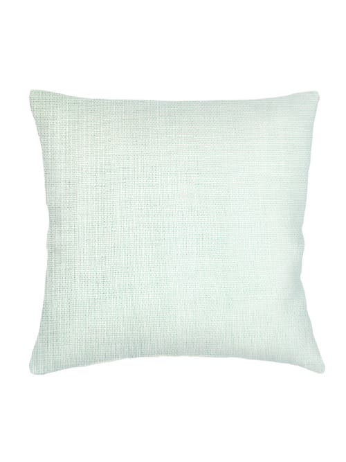 Shop Anaya So Soft Linen Pillow With Down Alternative Insert In Bright Aqua