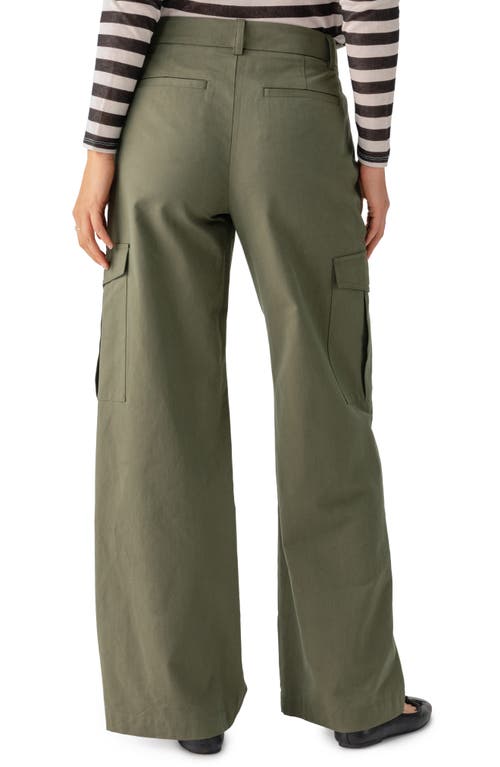 Shop Sanctuary Frankie Stretch Cotton Cargo Pants In Dark Olive