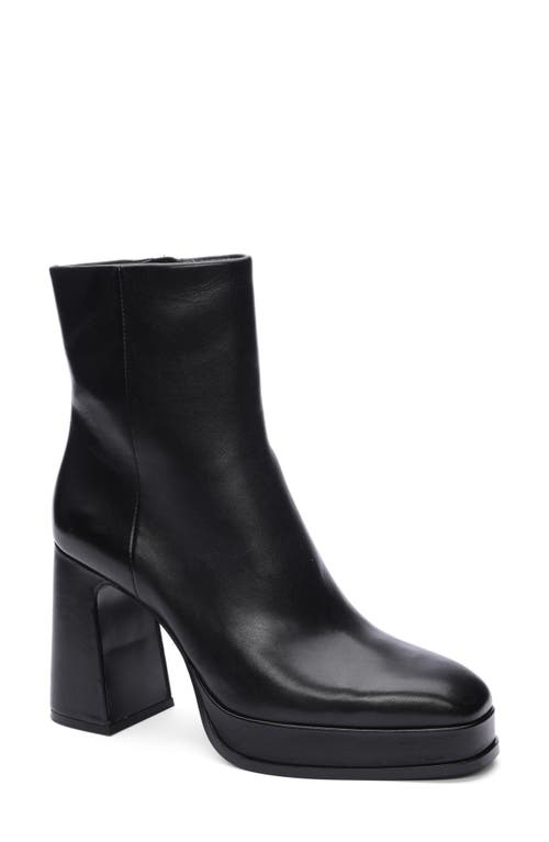 Ash Alyx Leather Platform Bootie in Black 