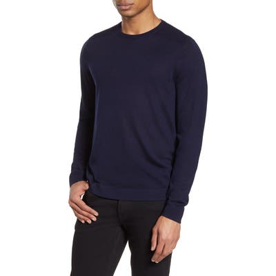 Nordstrom Signature Merino Wool Blend Crewneck Sweater, Blue
