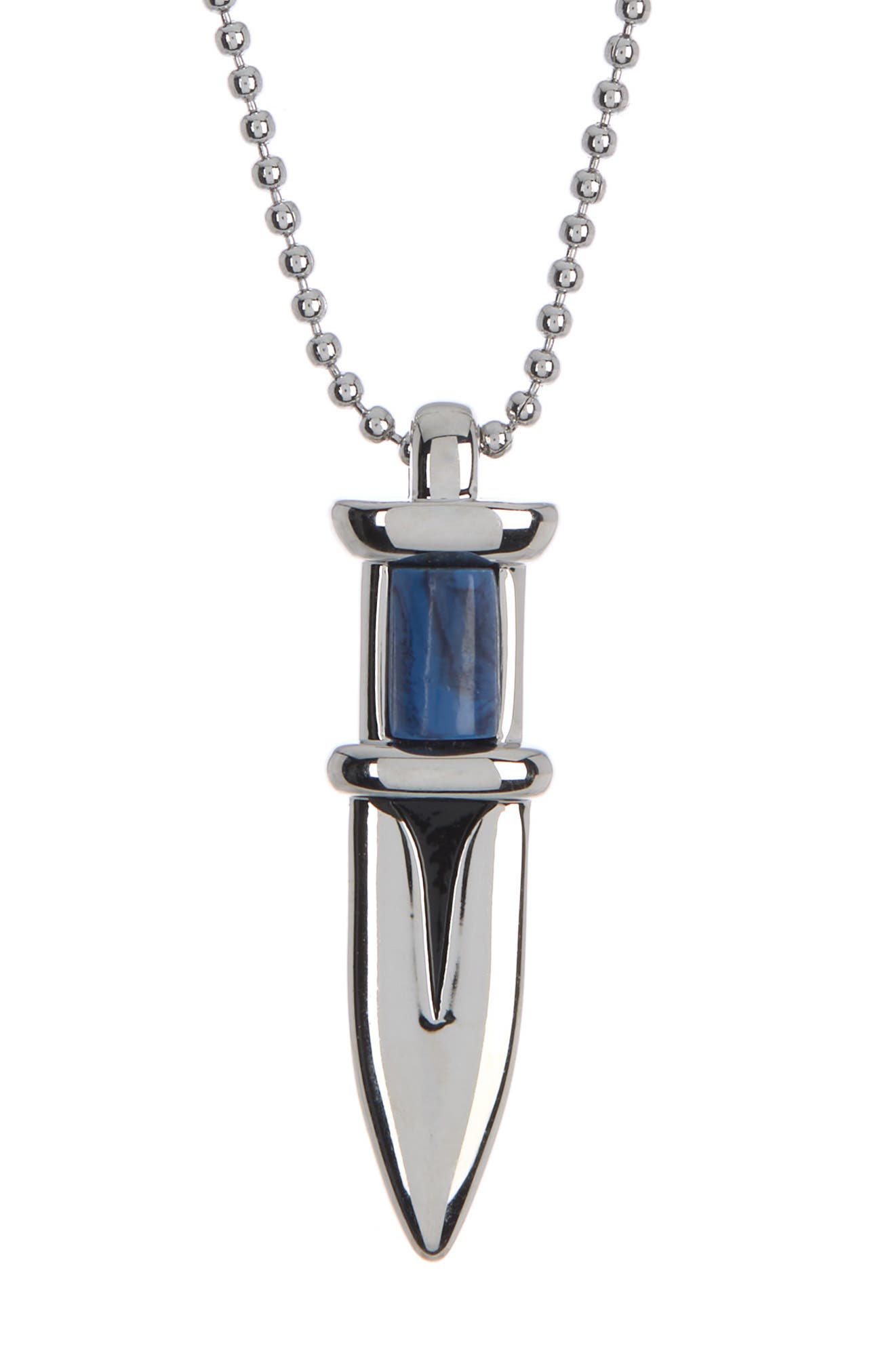 Abound Dagger Pendant Necklace In Blue- Silver