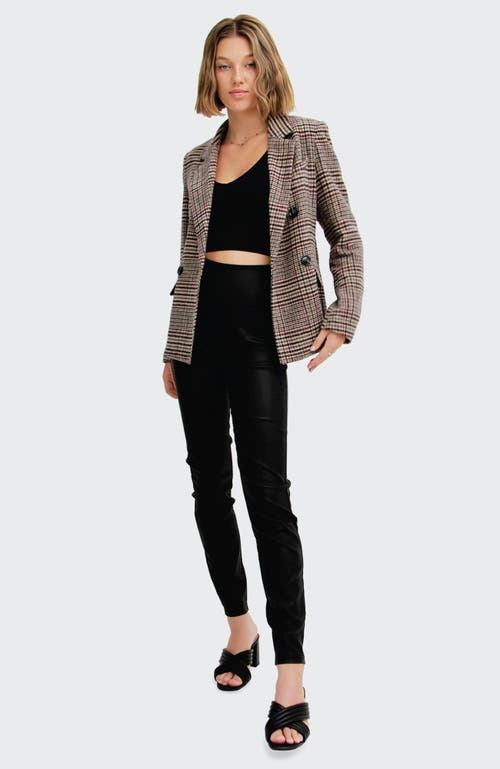 Belle & Bloom Piccadilly Wool Blend Plaid Blazer In Oat