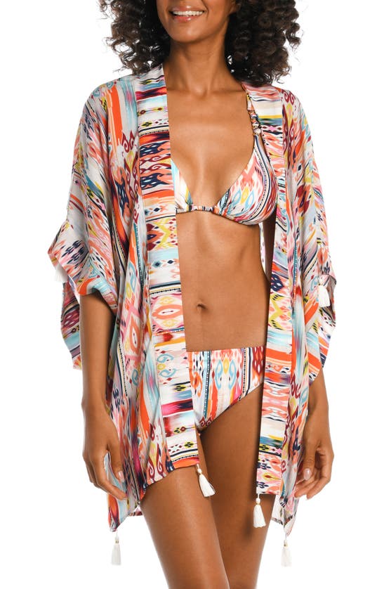 La Blanca Desert Dream Cover-up In White Multi