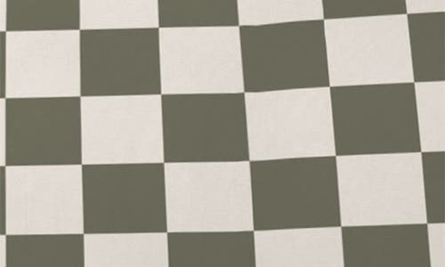 Deny Designs Checkered Board Accent Pillow In Cream
