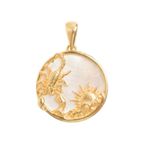 Freya Rose Zodiac Pendant In Scorpio