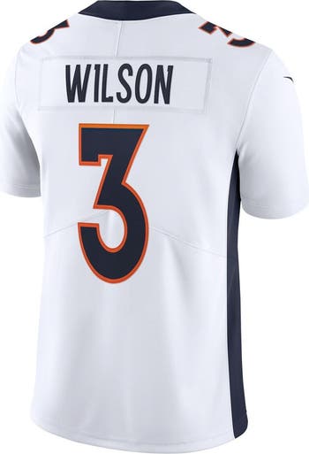 Denver Broncos retailer Russell Wilson Stitched Hoodie Jersey