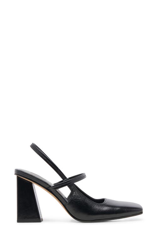 Shop Dolce Vita Soyer Slingback Mary Jane Pump In Midnight Crinkle Patent