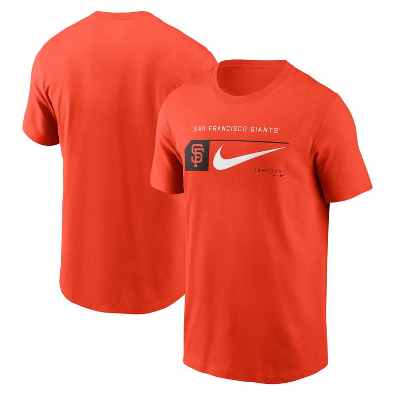 Shop Nike Orange San Francisco Giants Team Swoosh Lockup T-shirt