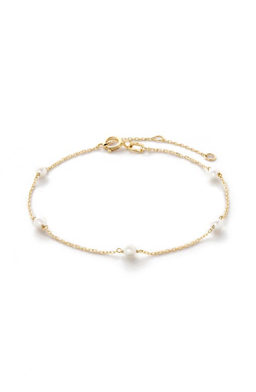 Ana Luisa Gold Pearl Bracelet In Gold