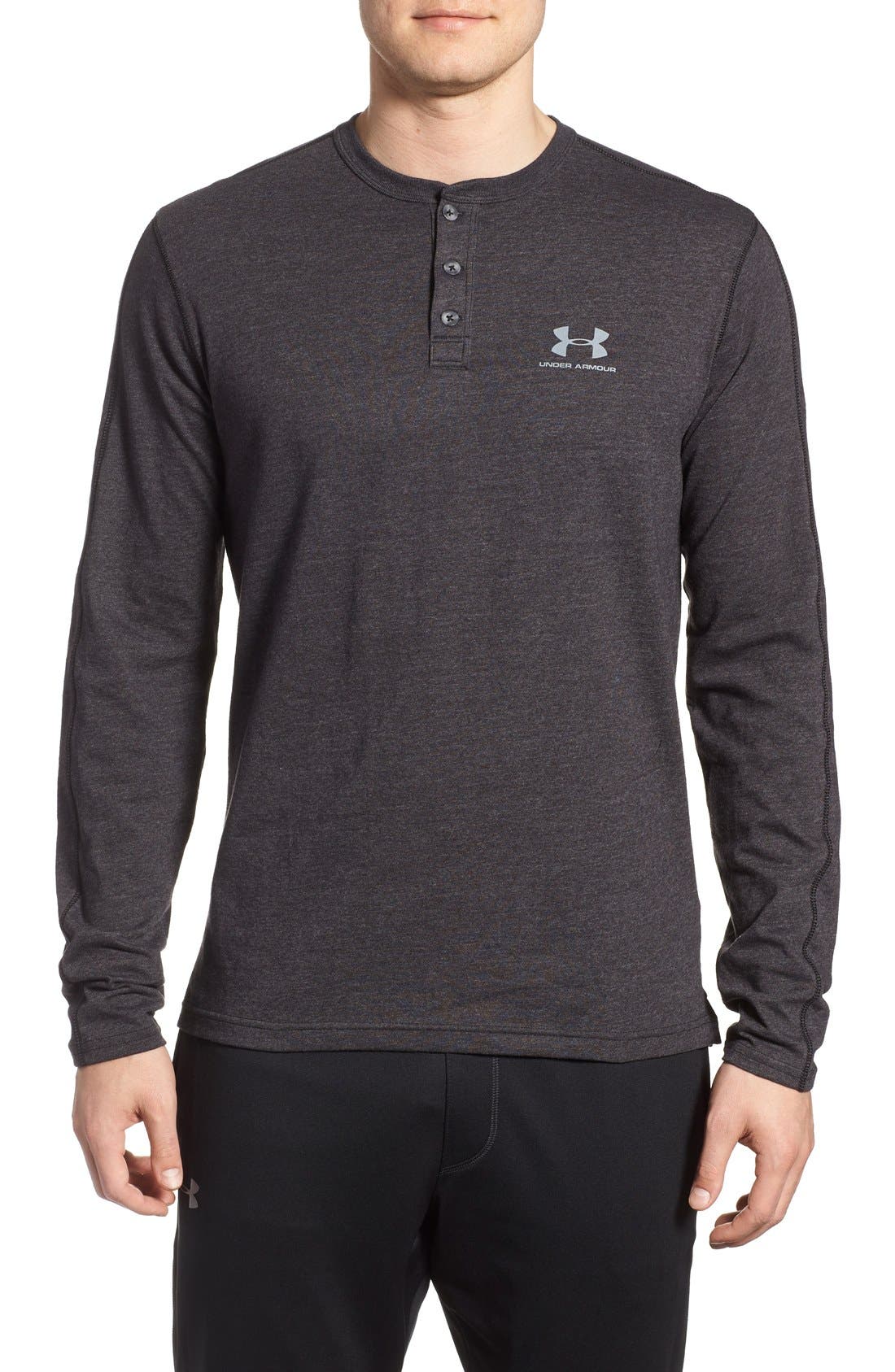 Under Armour 'Sportstyle' Long Sleeve Charged Cotton® Henley Nordstrom
