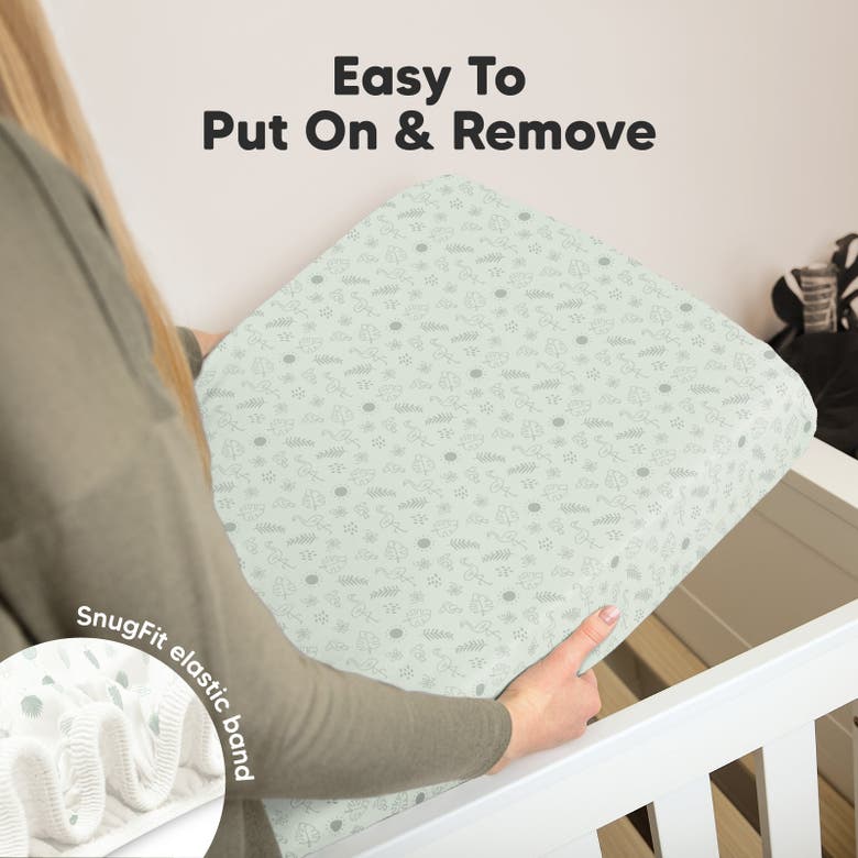 Keababies Soothe Fitted Crib Sheet In Tropic Oasis