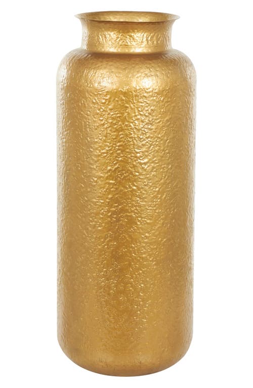 Vivian Lune Home Metal Vase In Gold