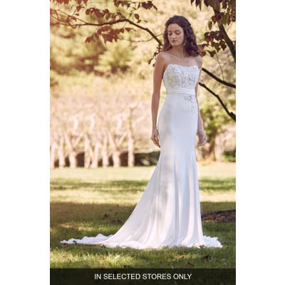 Marchesa Notte Mia Strapless Wedding Dress, Size IN STORE ONLY - Ivory