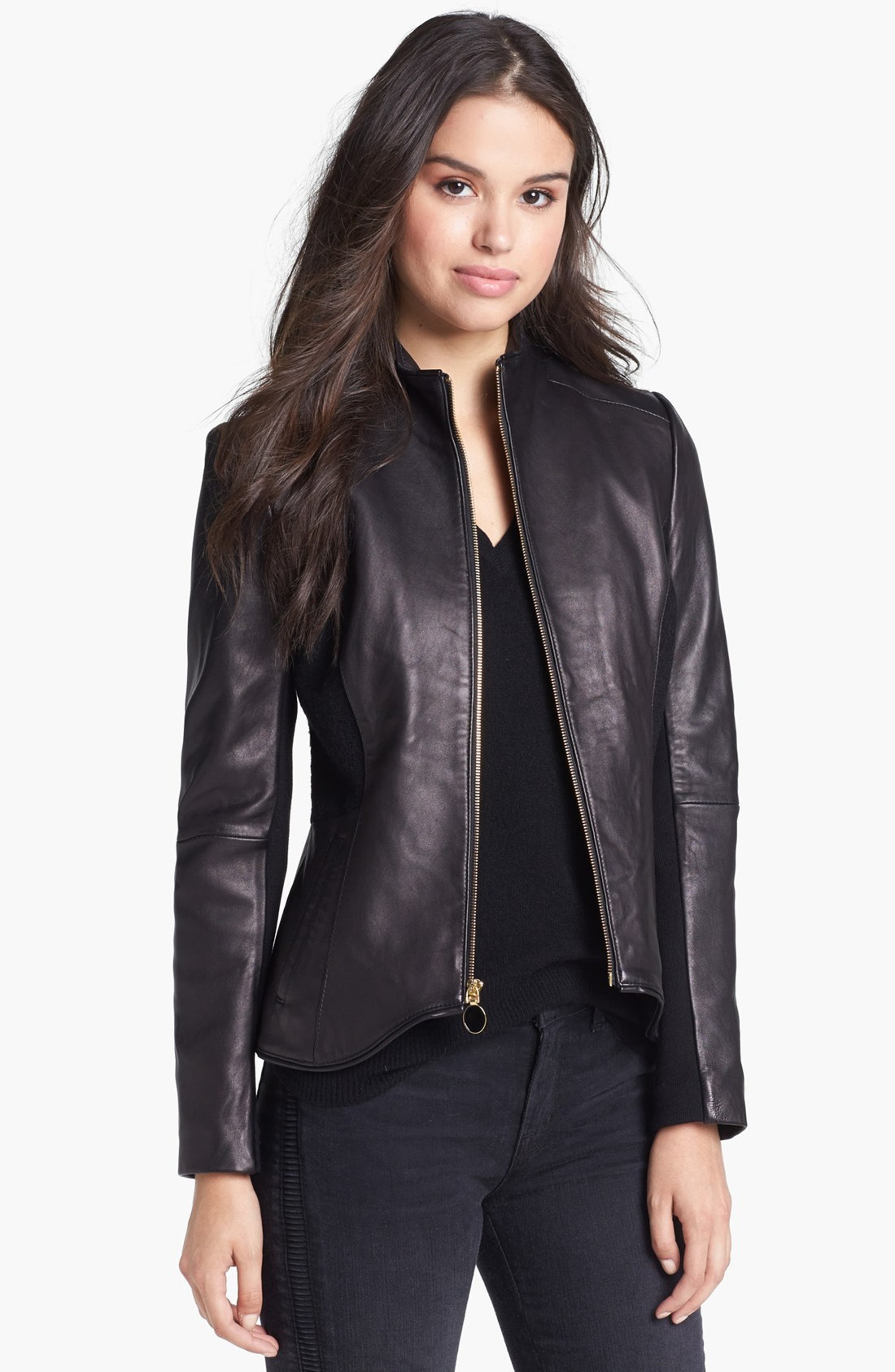 Tahari 'Riva' Leather Jacket (Online Only) | Nordstrom