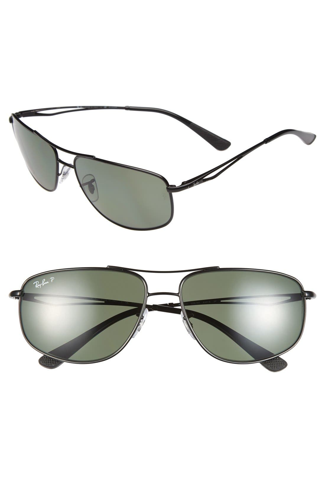 RayBan 62mm Polarized Navigator Sunglasses Nordstrom