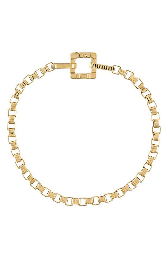 Shop Ivi Los Angeles Slim Signore Chain Bracelet In Yellow Gold