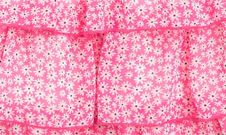 Shop Lily Bleu Kids' Cap Sleeve Tiered Dress In Pink