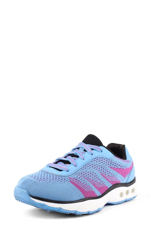 Carly Sneaker in Light Blue Fabric