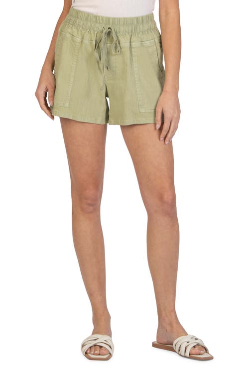 KUT from the Kloth Elastic Waist Shorts in Cactus