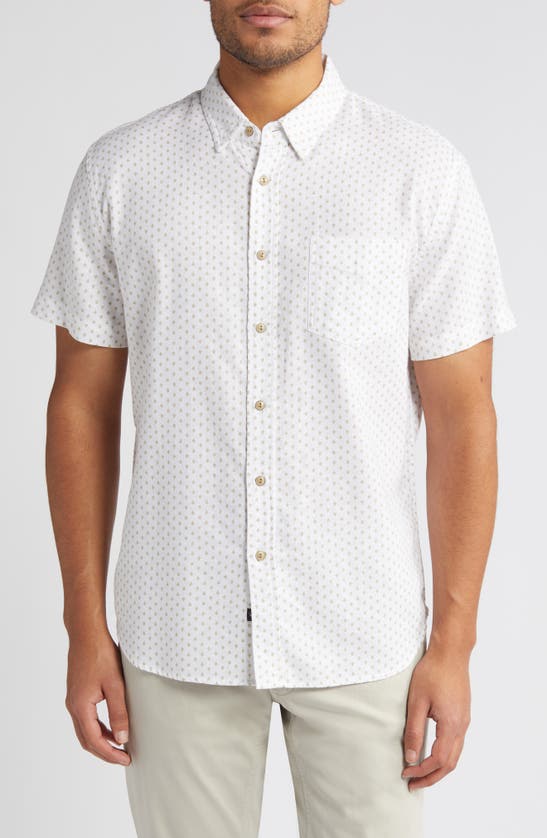 RAILS RAILS FAIRFAX DIAMOND PRINT SHORT SLEEVE COTTON BUTTON-UP SHIRT 