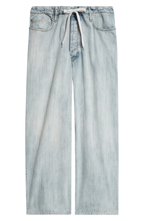 Balenciaga Mid-rise Cotton Twill Wide-leg Pants In 9780 Bleached Ring