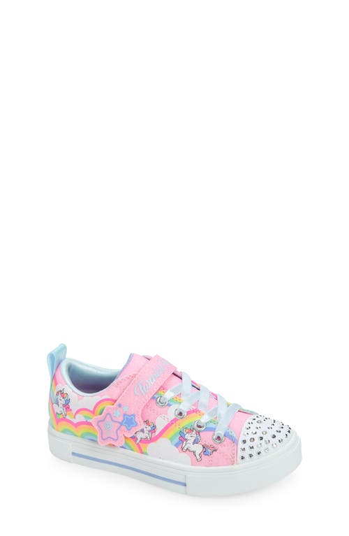 Shop Skechers Kids' Twinkle Sparks Light-up Sneaker In Pink/multi