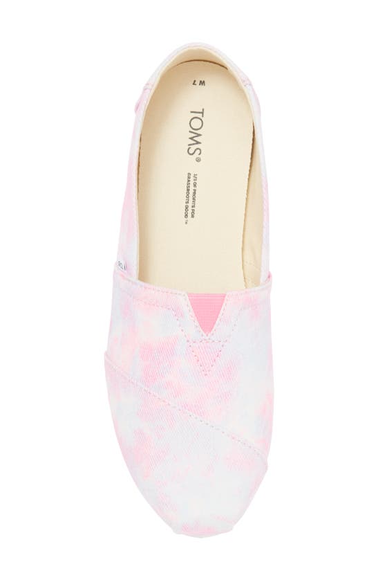 Shop Toms Tie Dye Alpargata Sneaker In Pink