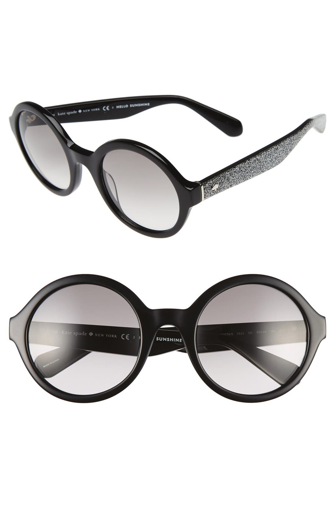 kate spade new york 'khriss' 52mm round sunglasses Nordstrom