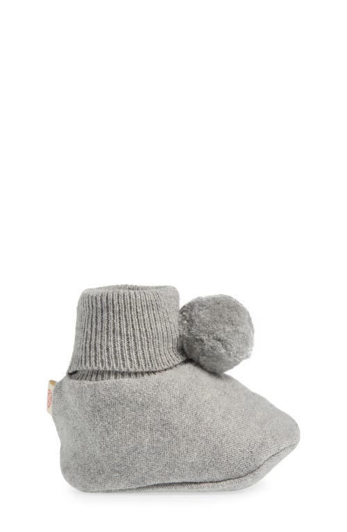 Shop Pink Lemonade Pompom Cotton Bootie In Grey