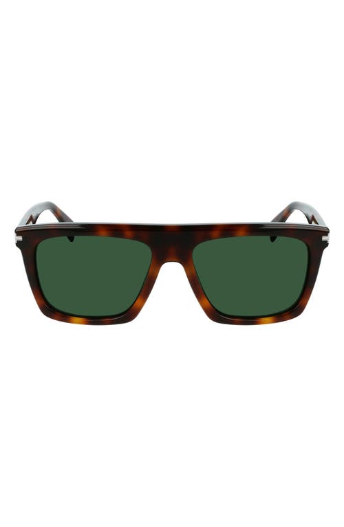 Lanvin 57mm Rectangular Sunglasses in Havana at Nordstrom