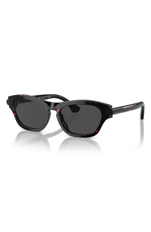 Shop Burberry 55mm Pillow Sunglasses In Black/dark Grey