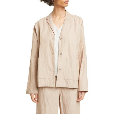 Eileen Fisher Boxy Jacket, Beige