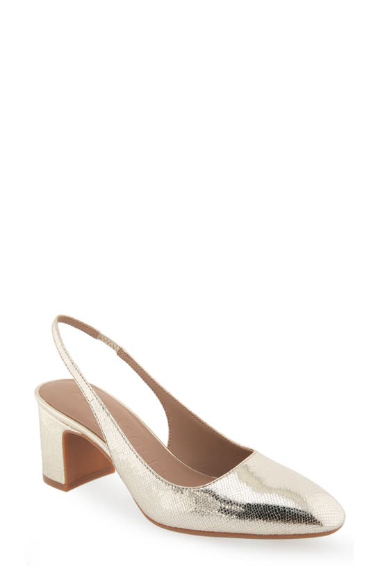 Shop Aerosoles Mags Slingback Pump In Platino Leather