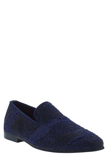 Robert Graham Aizome Dress Slippers In Navy
