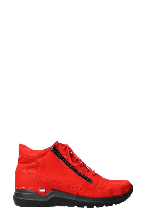 Why Water Resistant Sneaker in Red Nubuck