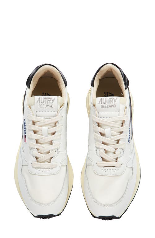 Shop Autry Reelwind Sneaker In White/black