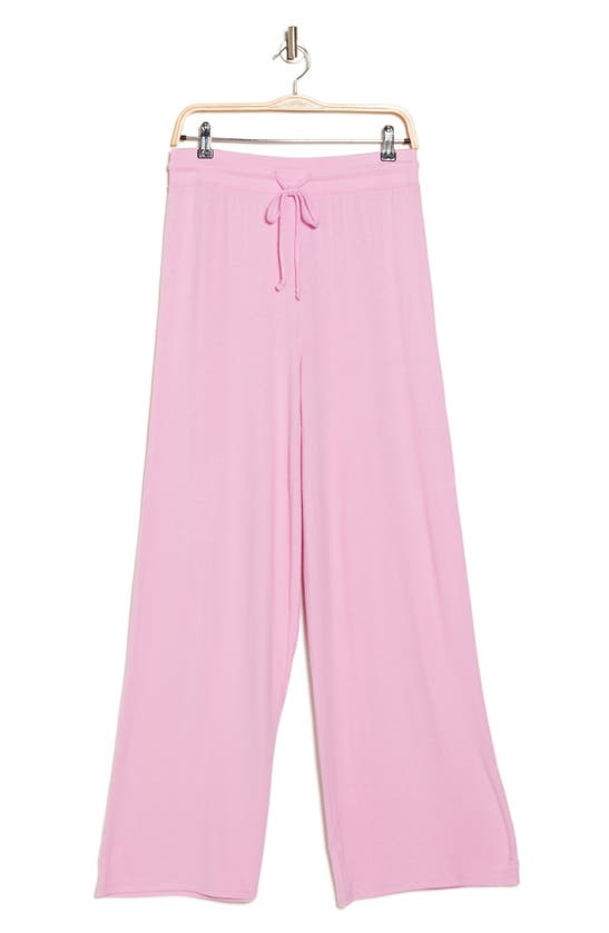 Shop Abound Easy Cozy Wide Leg Pajama Pants In Purple Pastel