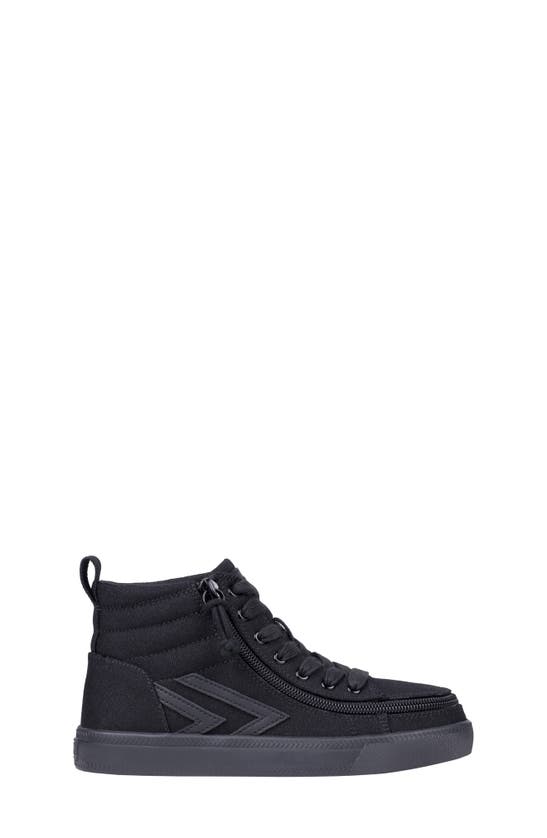 Shop Billy Footwear Kids' Classic Lace High Top Sneaker In Black To The Floor