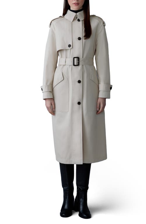 Mackage Ceyla Belted Handmade Double-face Virgin Wool Coat In Trench