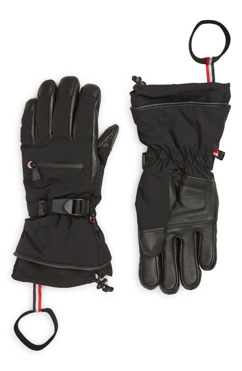 Leather Trim Ski Gloves